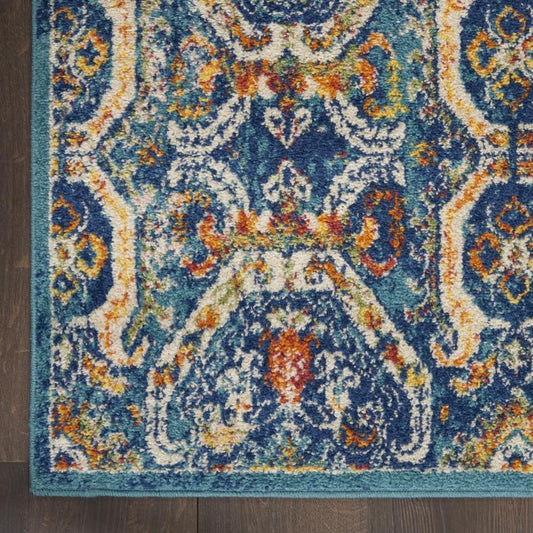 Nourison - Allur Area Rug - 53in x 73in Blue Multicolor - ALR05-99446838490 - CLOSEOUT veiw 2