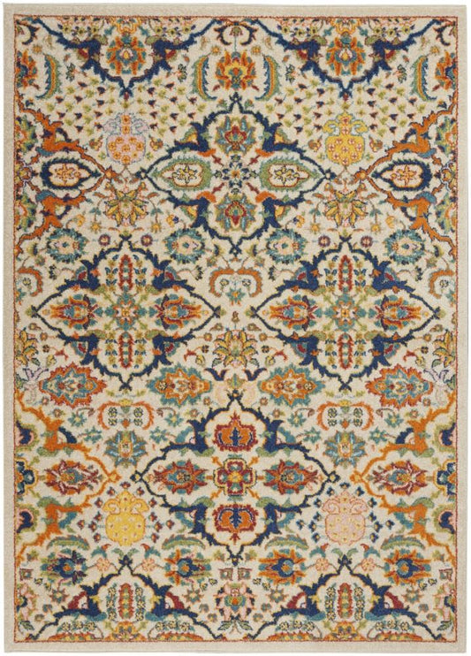 Nourison - Allur Area Rug - 4 x 6 Ivory Multicolor - ALR03-99446838308 veiw 1