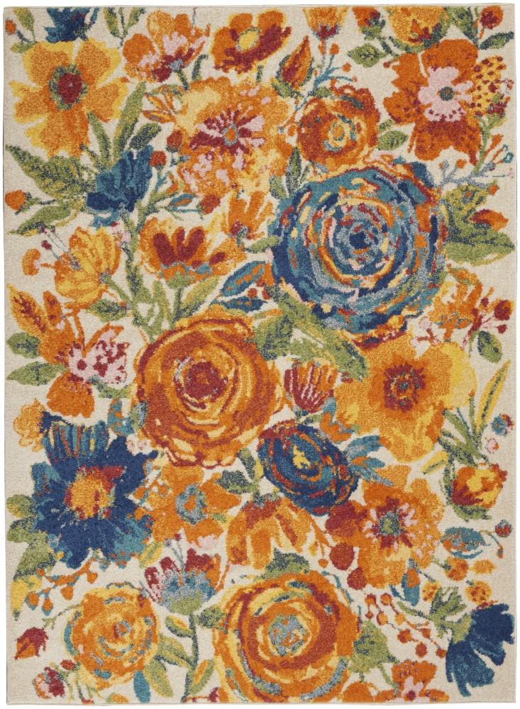 Nourison - Allur Area Rug - 53in x 73in Ivory Multicolor - ALR07-99446839091 veiw 1