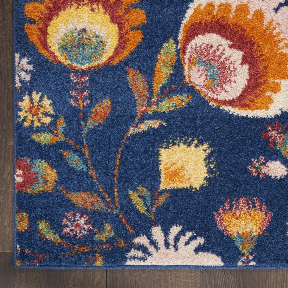 Nourison - Allur Area Rug - 4 x 6 Navy Multicolor - ALR08-99446839299_CLOSEOUT veiw 2