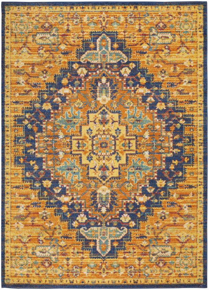 Nourison - Allur Area Rug - 53in x 73in Orange Multicolor - ALR04-99446838438 - CLOSEOUT veiw 1