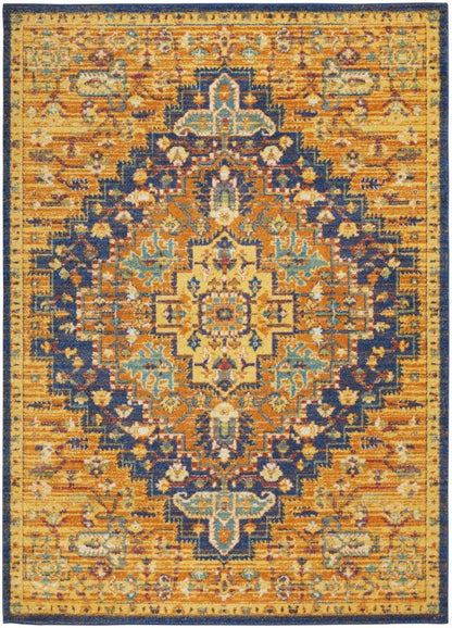 Nourison - Allur Area Rug - 53in x 73in Orange Multicolor - ALR04-99446838438 - CLOSEOUT veiw 1