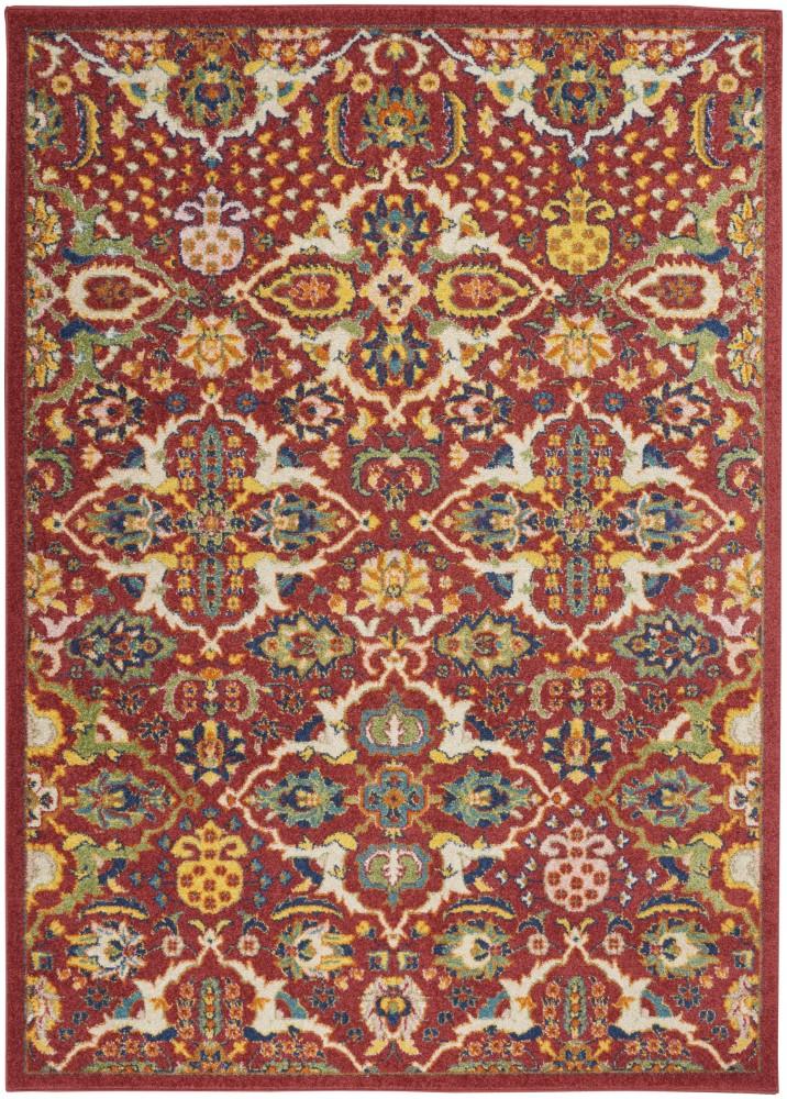 Nourison - Allur Area Rug - 4 x 6 Red Multicolor - ALR03-99446838131 veiw 1