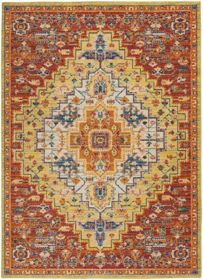 Nourison - Allur Area Rug - 4 x 6 Red Multicolor - ALR04-99446838377 - CLOSEOUT veiw 1
