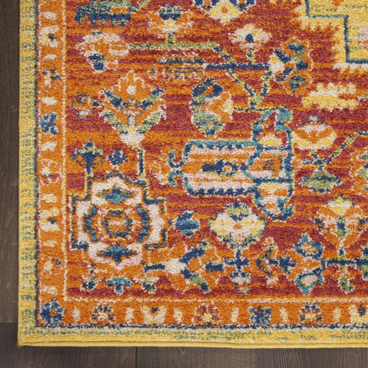 Nourison - Allur Area Rug - 4 x 6 Red Multicolor - ALR04-99446838377 - CLOSEOUT veiw 2