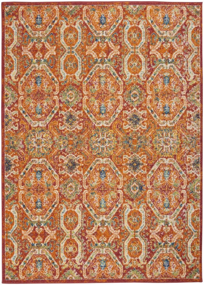 Nourison - Allur Area Rug - 53in x 73in Red Multicolor - ALR05-99446838575 - CLOSEOUT veiw 1