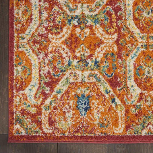 Nourison - Allur Area Rug - 53in x 73in Red Multicolor - ALR05-99446838575 - CLOSEOUT veiw 2