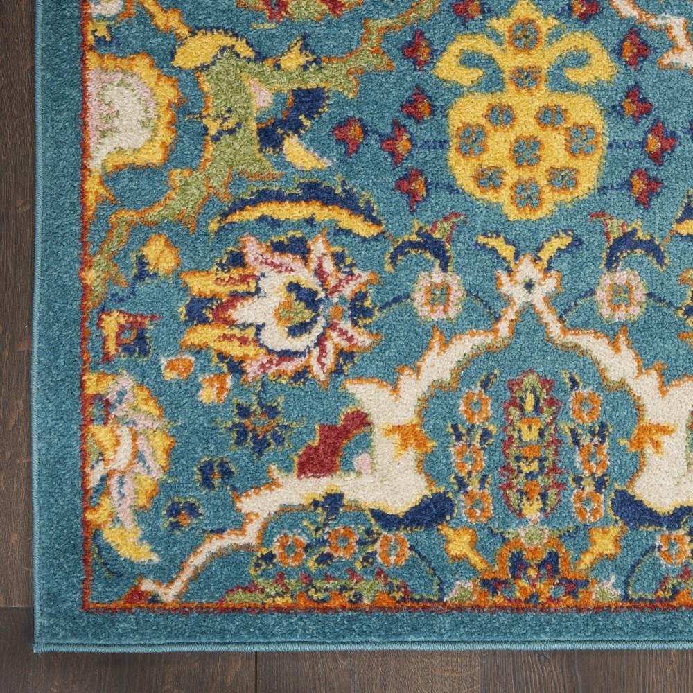 Nourison - Allur Area Rug - 4 x 6 Turquoise Ivory - ALR03-99446837561 veiw 2