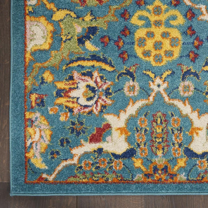 Nourison - Allur Area Rug - 53in x 73in Turquoise Ivory - ALR03-99446838070 veiw 2