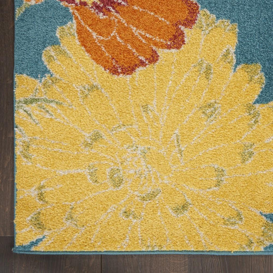 Nourison - Allur Area Rug - 4 x 6 Turquoise Multicolor - ALR06-99446838780 veiw 2