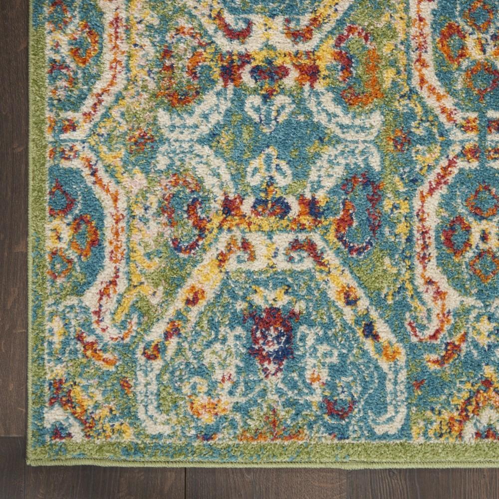Nourison - Allur Area Rug - 53in x 73in Turquoise Multicolor - ALR05-99446838650 - CLOSEOUT veiw 2