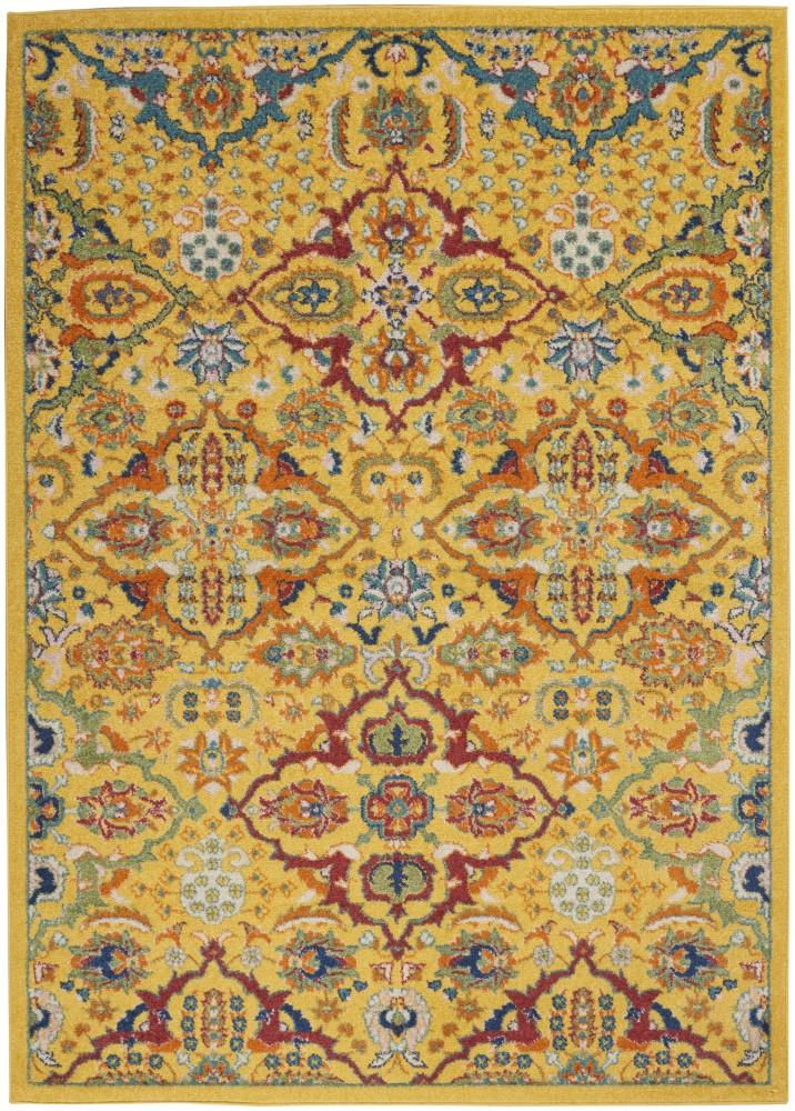 Nourison - Allur Area Rug - 4 x 6 Yellow Multicolor - ALR03-99446837509 veiw 1