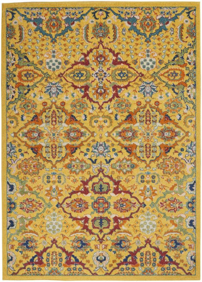 Nourison - Allur Area Rug - 4 x 6 Yellow Multicolor - ALR03-99446837509 veiw 1