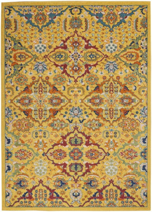 Nourison - Allur Area Rug - 4 x 6 Yellow Multicolor - ALR03-99446837509 veiw 1