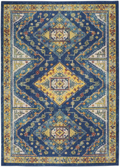 Nourison - Allur Area Rug - 4 x 6 Navy Multicolor - ALR02-99446837387_CLOSEOUT veiw 1
