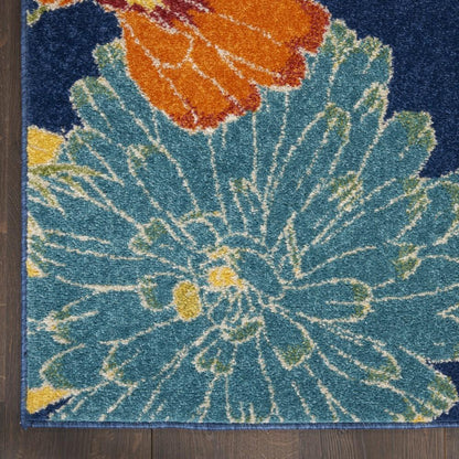 Nourison - Allur Area Rug - 53in x 73in Navy Multicolor - ALR06-99446838728 veiw 2
