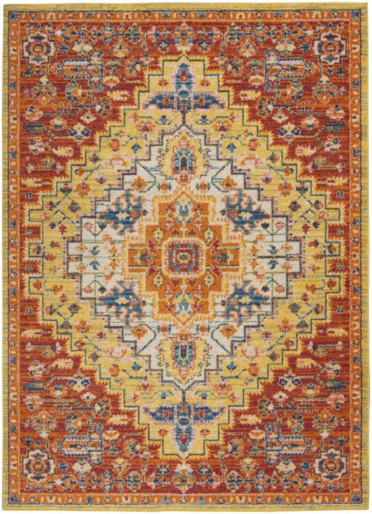 Nourison - Allur Area Rug - 53in x 73in Red Multicolor - ALR04-99446838384 - CLOSEOUT veiw 1