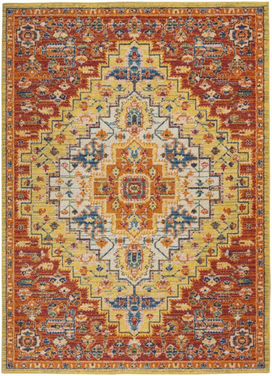 Nourison - Allur Area Rug - 53in x 73in Red Multicolor - ALR04-99446838384 - CLOSEOUT veiw 1