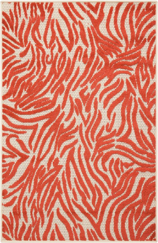 Nourison - Aloha ALH04 Red 28in x 4 Indoor-outdoor Area Rug - ALH04-99446299000_CLOSEOUT veiw 1