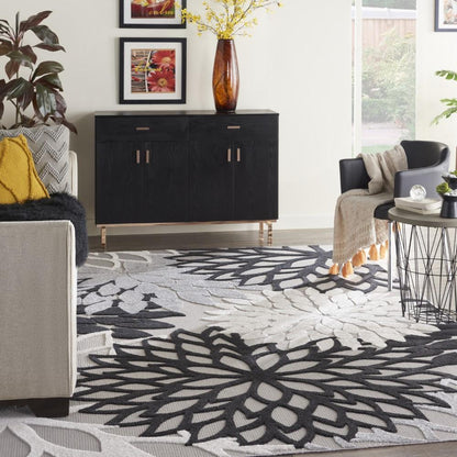 Nourison - Aloha Area Rug - 96in x 13 Black White - ALH05-99446826862 veiw 2