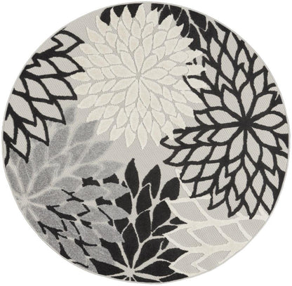 Nourison - Aloha Area Rug - 53in x round Black White - ALH05-99446826763 veiw 1