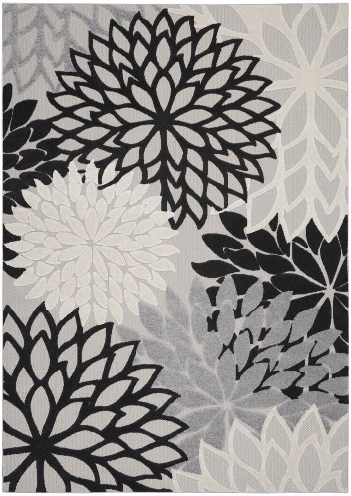 Nourison - Aloha Area Rug - 7 x 10 Black White - ALH05-99446826787 veiw 1