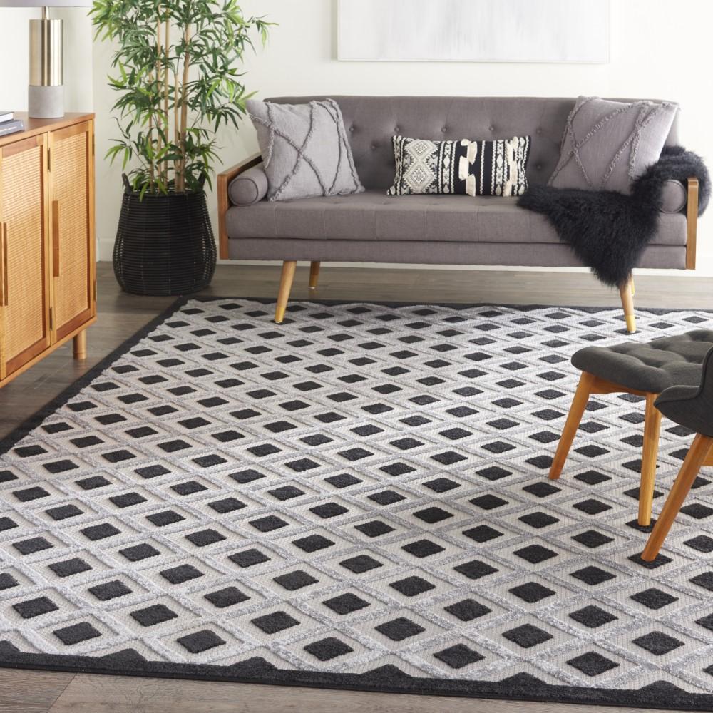 Nourison - Aloha Area Rug - 96in x 13 Black White - ALH26-99446829535 veiw 2