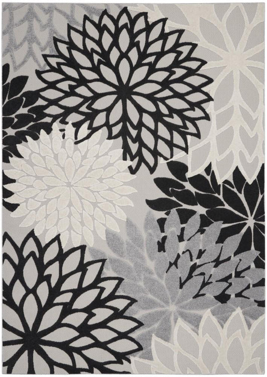 Nourison - Aloha Area Rug - 9 x 12 Black White - ALH05-99446829542 veiw 1