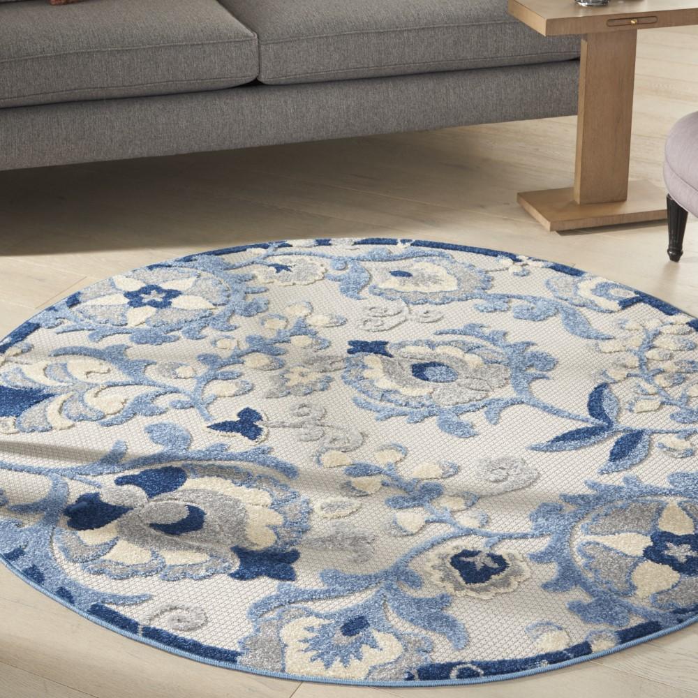 Nourison - Aloha Area Rug - Bone/Blue - ALH17-99446827302 veiw 2