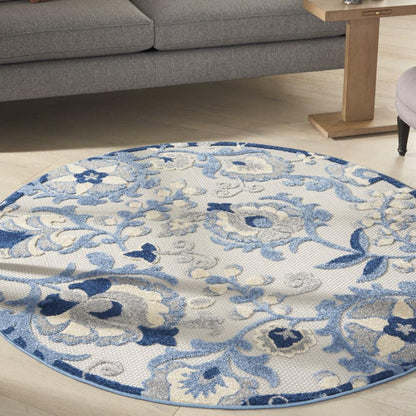 Nourison - Aloha Area Rug - Bone/Blue - ALH17-99446827302 veiw 2