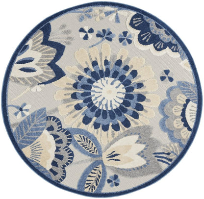 Nourison - Aloha Area Rug - Bone/Blue - ALH25-99446828859 veiw 1