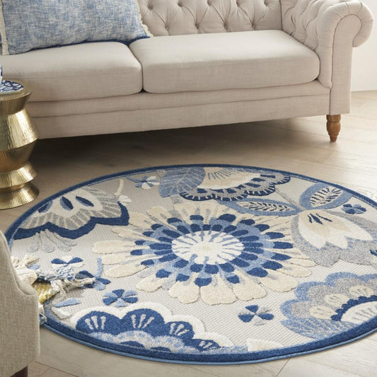 Nourison - Aloha Area Rug - Bone/Blue - ALH25-99446828859 veiw 2