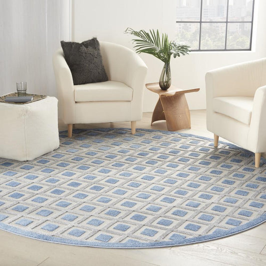 Nourison - Aloha Area Rug - Bone/Blue - ALH26-99446829276 veiw 2