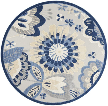 Nourison - Aloha Area Rug - Bone/Blue - ALH25-99446828880 veiw 1