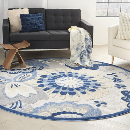 Nourison - Aloha Area Rug - Bone/Blue - ALH25-99446828880 veiw 2
