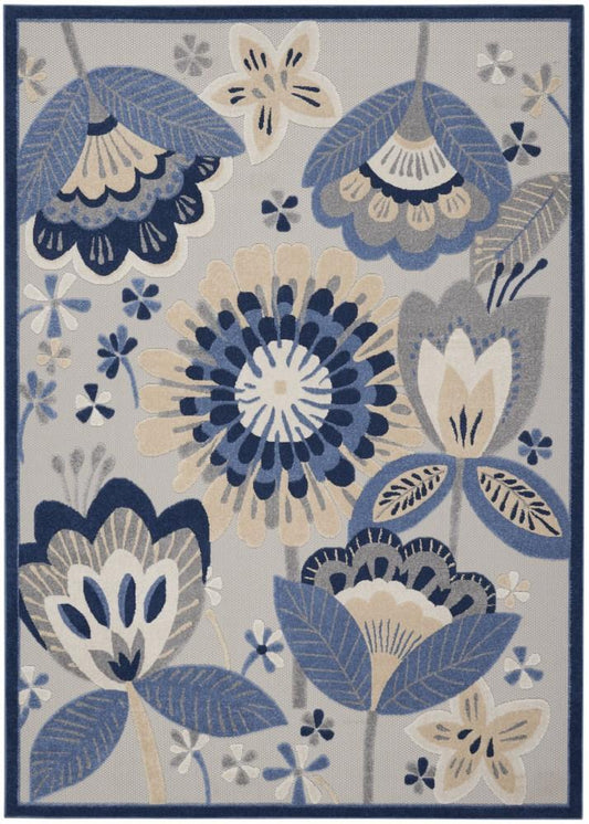 Nourison - Aloha Area Rug - Bone/Blue - ALH25-99446828941 veiw 1