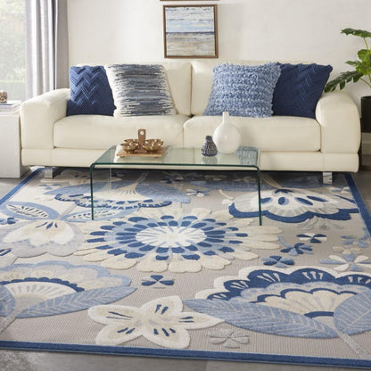 Nourison - Aloha Area Rug - Bone/Blue - ALH25-99446828941 veiw 2