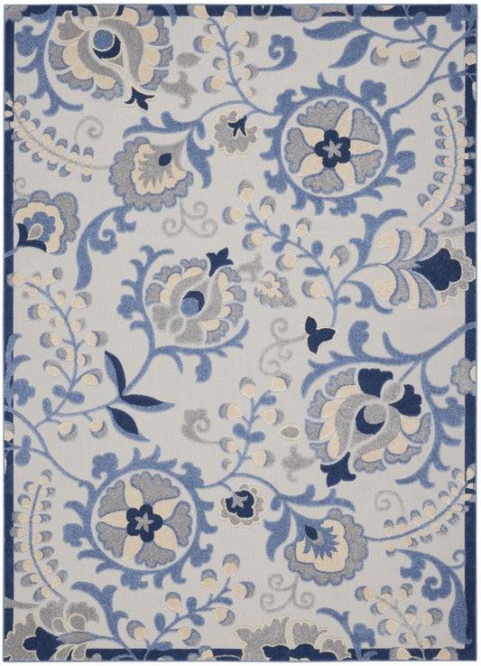 Nourison - Aloha Area Rug - Bone/Blue - ALH17-99446829658 veiw 1