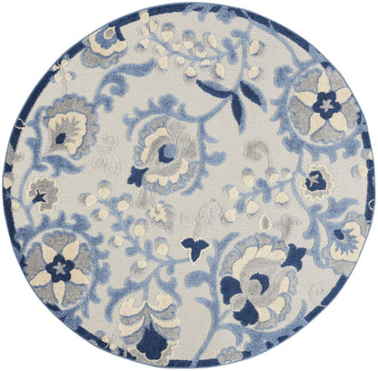 Nourison - Aloha Area Rug - Bone/Blue - ALH17-99446827319 veiw 1