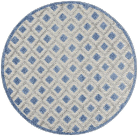 Nourison - Aloha Area Rug - Bone/Blue - ALH26-99446829214 veiw 1