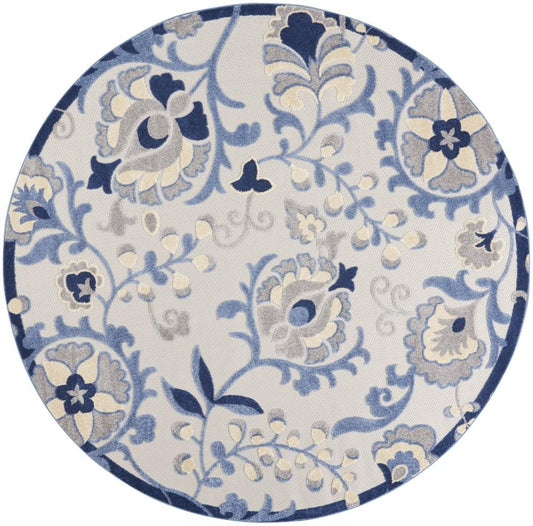 Nourison - Aloha Area Rug - Bone/Blue - ALH17-99446827326 veiw 1