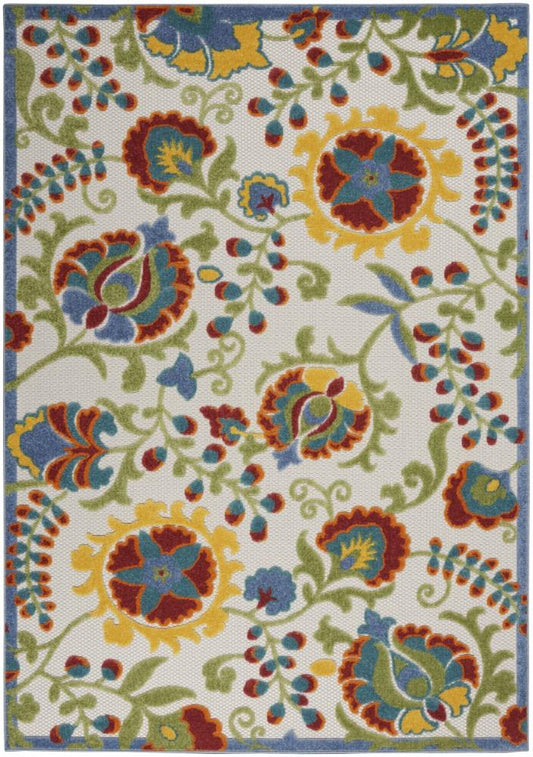 Nourison - Aloha Area Rug - 53in x 75in Ivory/Multi - ALH17-99446827579 veiw 1