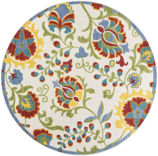 Nourison - Aloha Area Rug - 710in x round Ivory/Multi - ALH17-99446827548 veiw 1