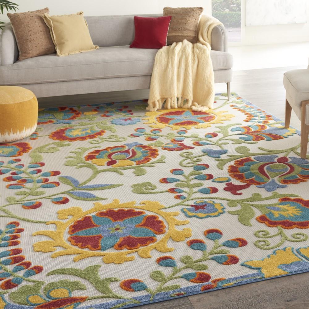 Nourison - Aloha Area Rug - 96in x 13 Ivory/Multi - ALH17-99446827593 veiw 2
