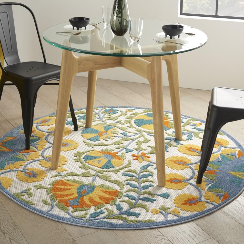 Nourison - Aloha Area Rug - 4 x round Multicolor - ALH22-99446828293 veiw 2
