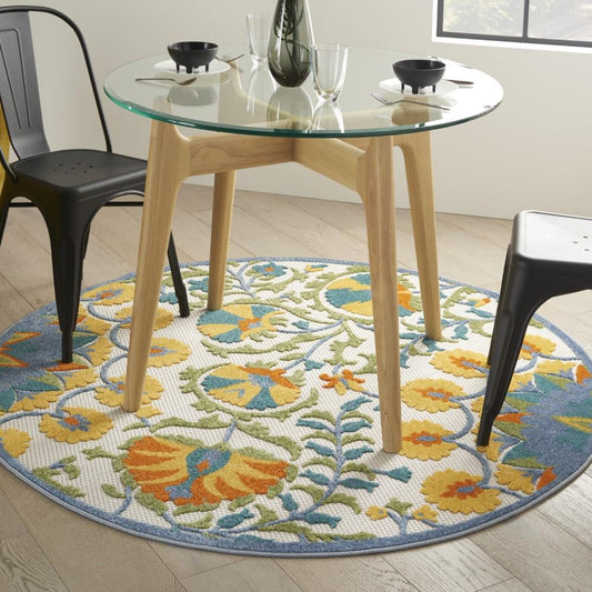 Nourison - Aloha Area Rug - 4 x round Multicolor - ALH22-99446828293 veiw 2