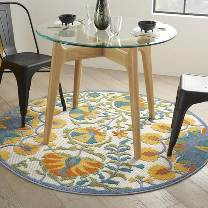 Nourison - Aloha Area Rug - 53in x round Multicolor - ALH22-99446828309 veiw 2