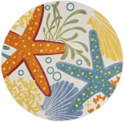 Nourison - Aloha Area Rug - 4 x round Multicolor - ALH24-99446828675 veiw 1