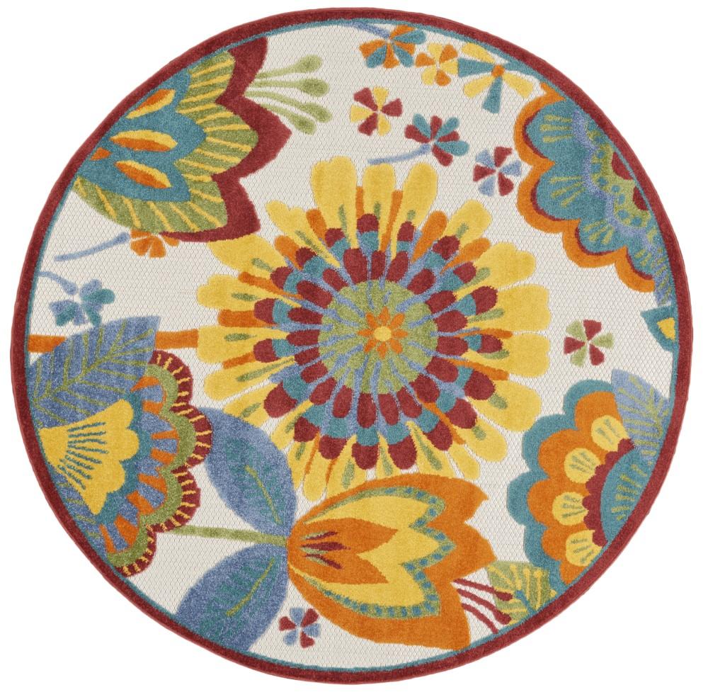 Nourison - Aloha Area Rug - 4 x round Multicolor - ALH25-99446829023 veiw 1