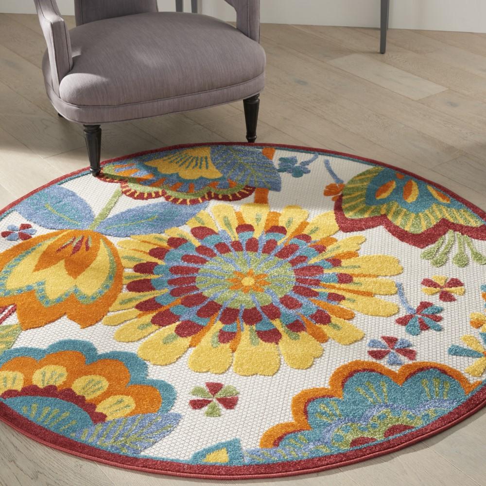 Nourison - Aloha Area Rug - 53in x round Multicolor - ALH25-99446829030 veiw 2